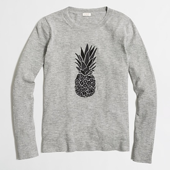 J. Crew Sweaters - J.Crew Embroidered Pineapple Sweater